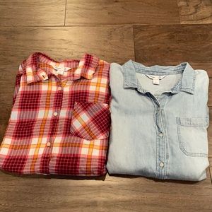 Set of 2 Old Navy Flannels